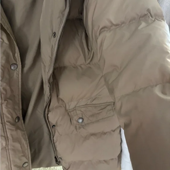 Ralph Lauren Tan Puffer Jacket with belt - Picture 4 of 6